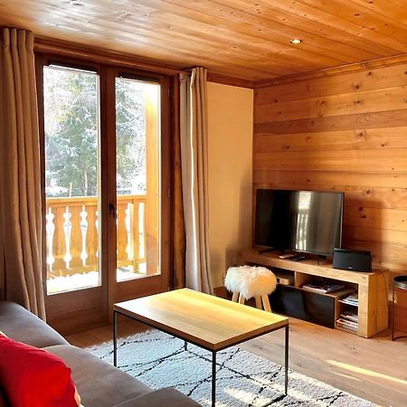 Chic And Cosy Apt With Balcony In Megève Exteriér fotografie