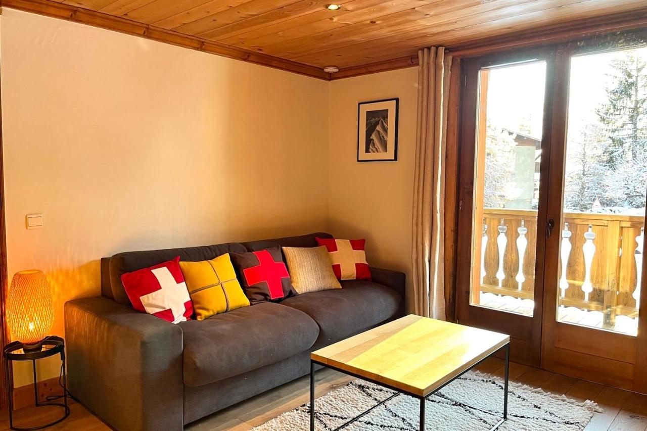 Chic And Cosy Apt With Balcony In Megève Exteriér fotografie